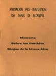 'Memoria sobre los posibles riegos de la Litera Alta' ; Binéfar : Asociación pro-realización del Canal de Alcampel, [1983?] [cubierta]