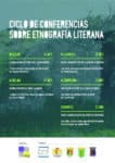 Cartel del ciclo de conferencias 'Etnografía literana' 2016