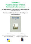 Cartel de la presentación de LITTERA 5 en Tamarite de Litera