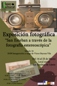 Cartel de la exposición 'San Esteban a través de la fotografía estereoscópica'