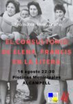 Cartel de la conferencia «El consultorio de Elena Francis en la Litera» en Alcampell