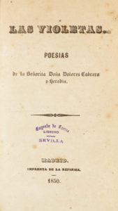 Portada de 'Las violetas'