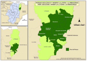 Mapa Parque geológico y minero