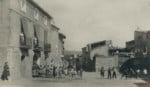 Alcampell, hacia 1928, calle del Norte, hoy plaza Doste (postal Oriol, Barcelona)